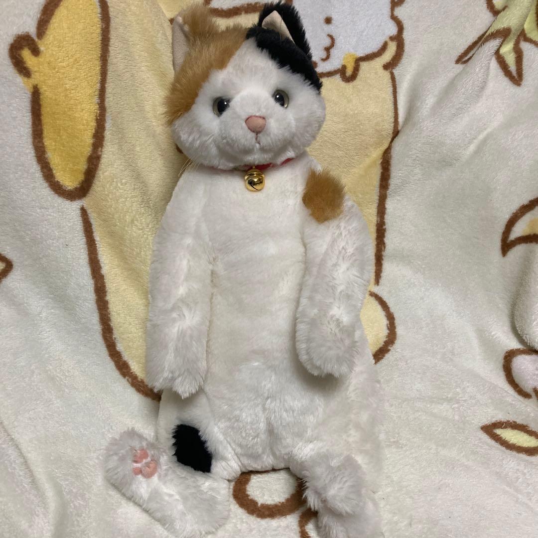 cuddly カドリー 小春 鈴ハートの穴 三毛猫 ぬいぐるみ 中古品 - メルカリ