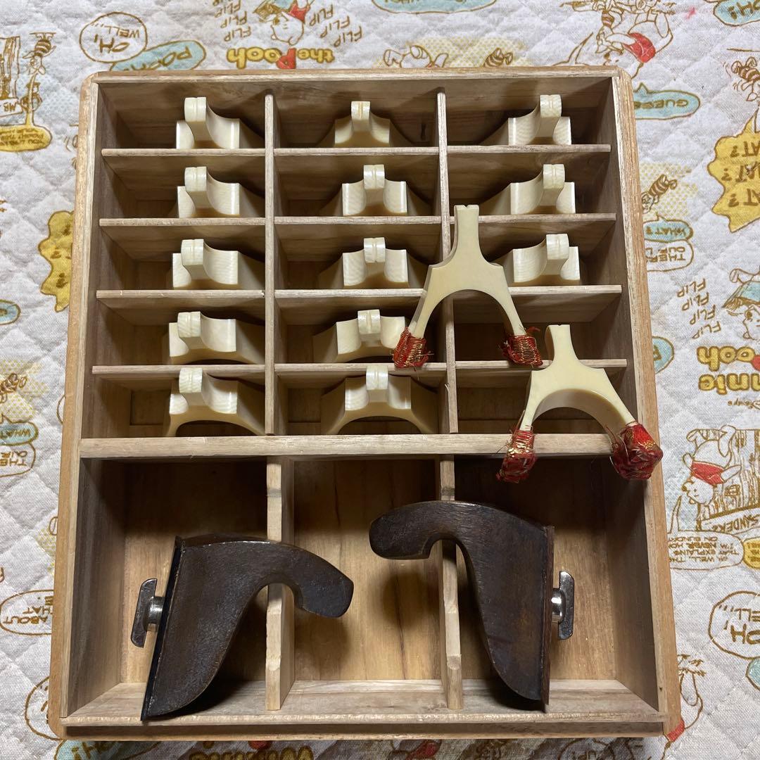 天然素材製 琴柱 桐箱入り 足付き - メルカリ