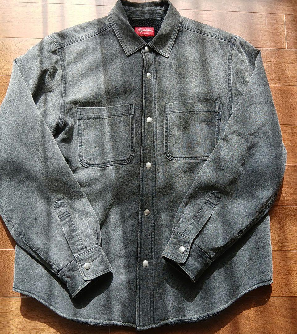 Supreme グレー デニムシャツ