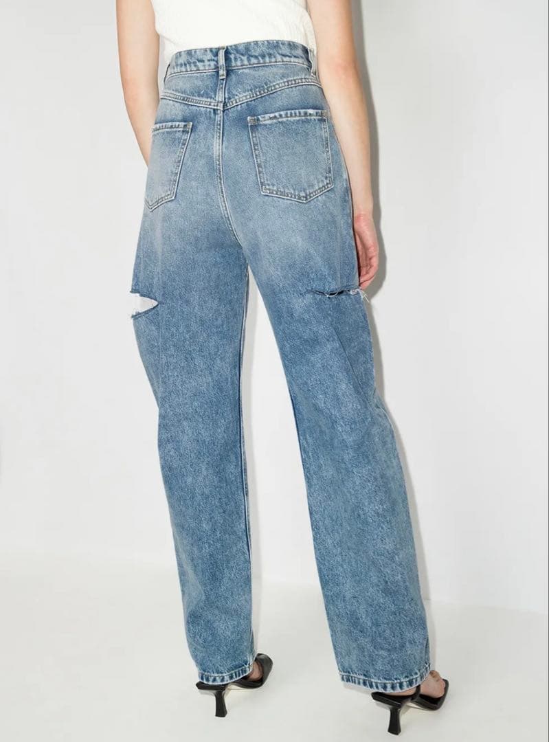 新品】メゾンマルジェラ5ポケット カットアウト デニムパンツ【指原