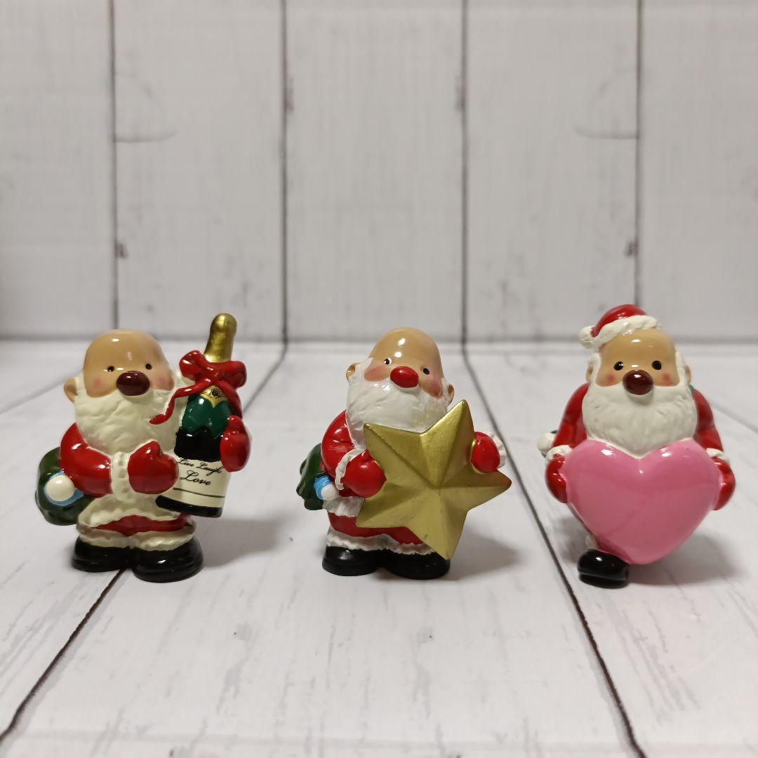 高島屋！ サンタクロースフィギュア 3体セット チャリティサンタ