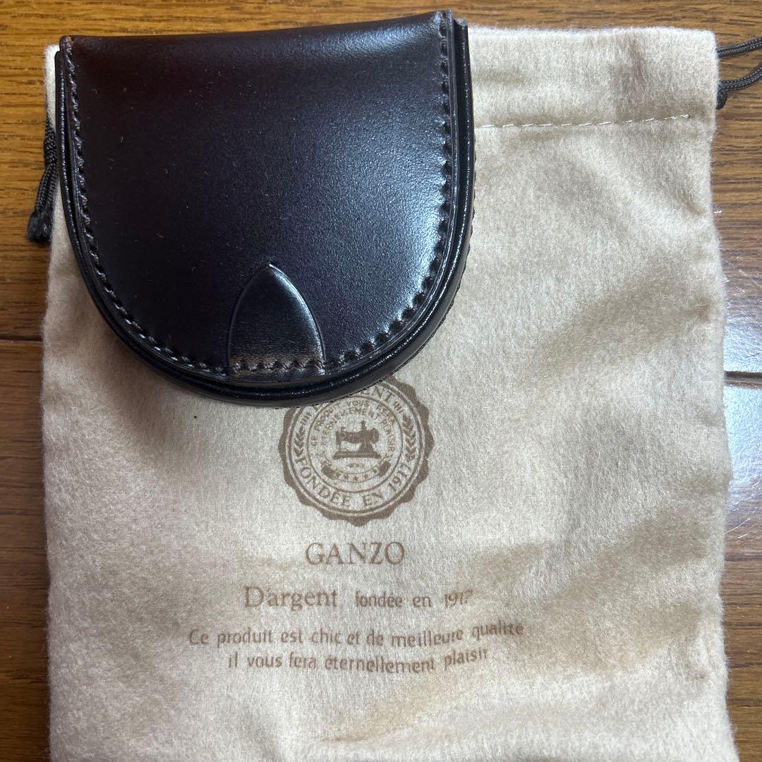 GANZO レザー 馬蹄型ケース ブラウン