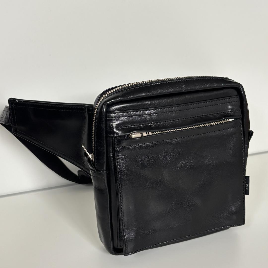 廃盤名作・美品】PORTERポーター/ウエストポーチ/スクエア/本革