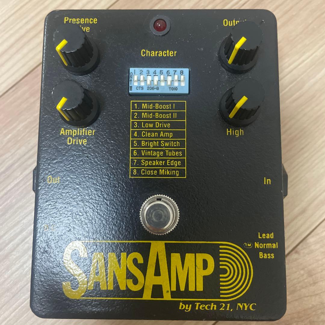 Sans Amp 初期　オリジナル レビュー】TECH21 SansAmp BASS DRIVER DI V1 前期 初期型 - あさぎ