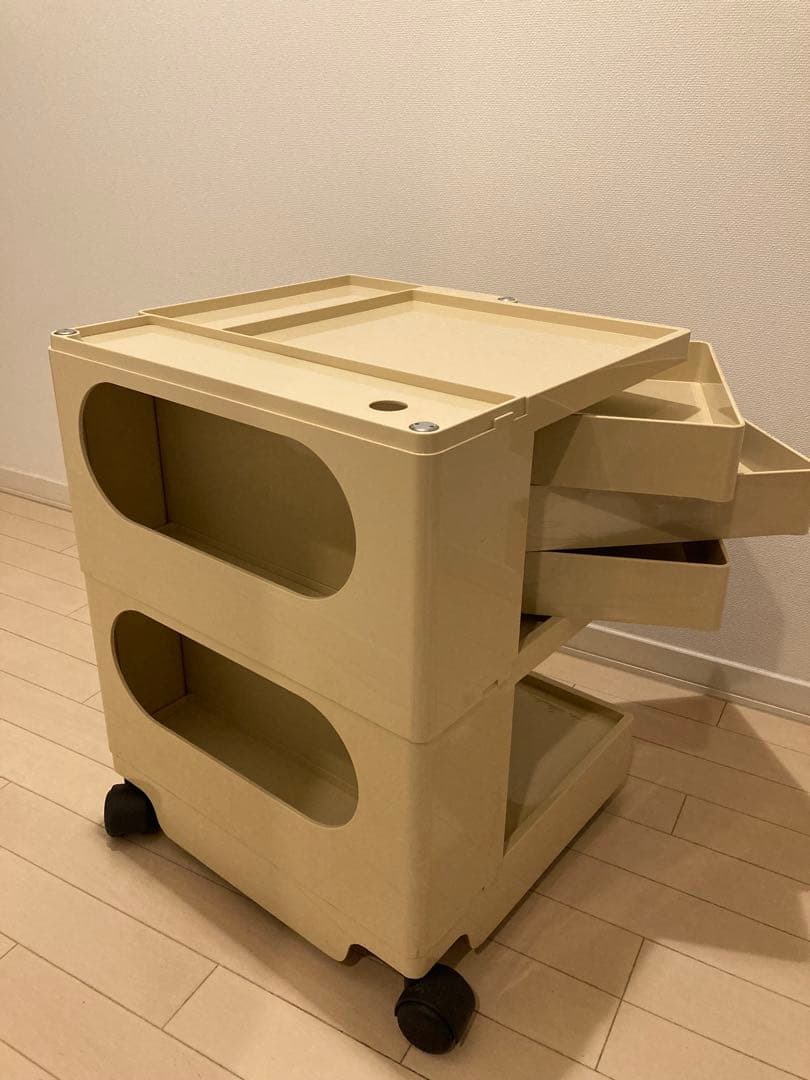 B-LINE正規品 Boby Wagon ボビーワゴン 2段3トレイ／ベージュ系