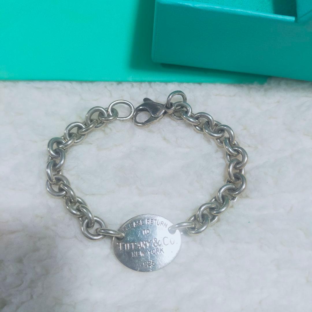 極希少ティファニー ブレスレット リターントゥ オーバルタグ シルバー