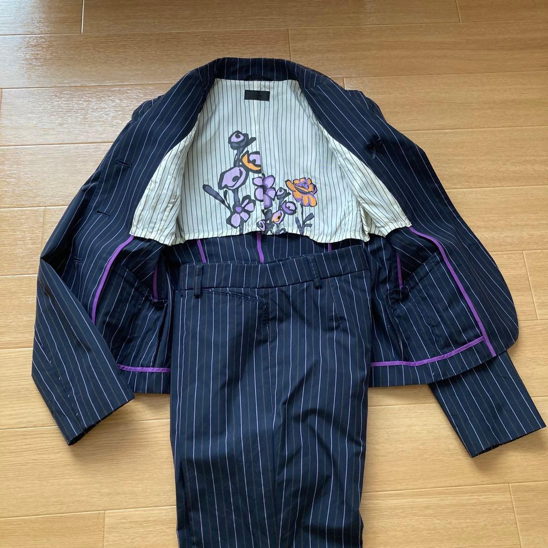 Paul Smith BLACK レディース スーツ ストライプ ネイビー 40