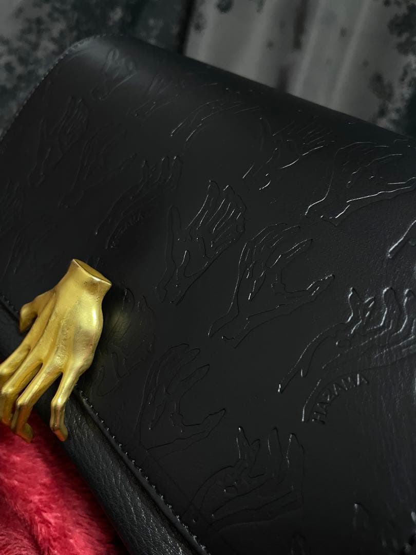 hazama 惹きずり込まれる運命のレザーショルダーバッグ 個性的 手