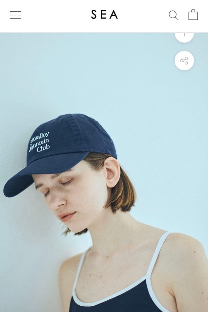 【美品】　SEA Seavalley Mountain Club ロゴキャップ