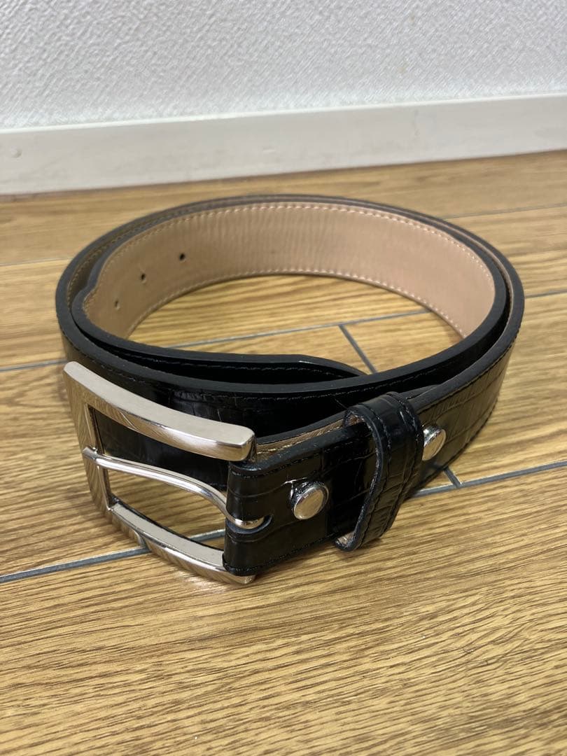 WACKO MARIA ワコマリア クロコ 型押し レザー ベルト 34 - メルカリ
