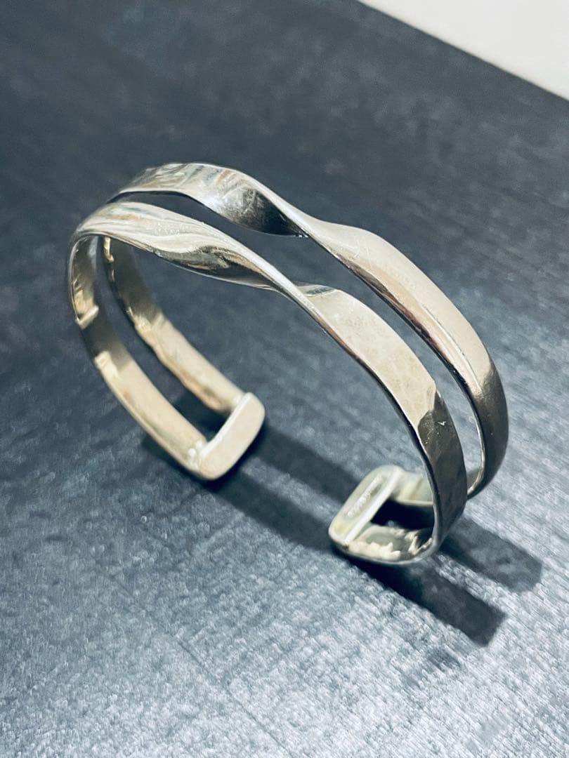 【特価】ヴィンテージ シルバーバングル　メキシコシルバー