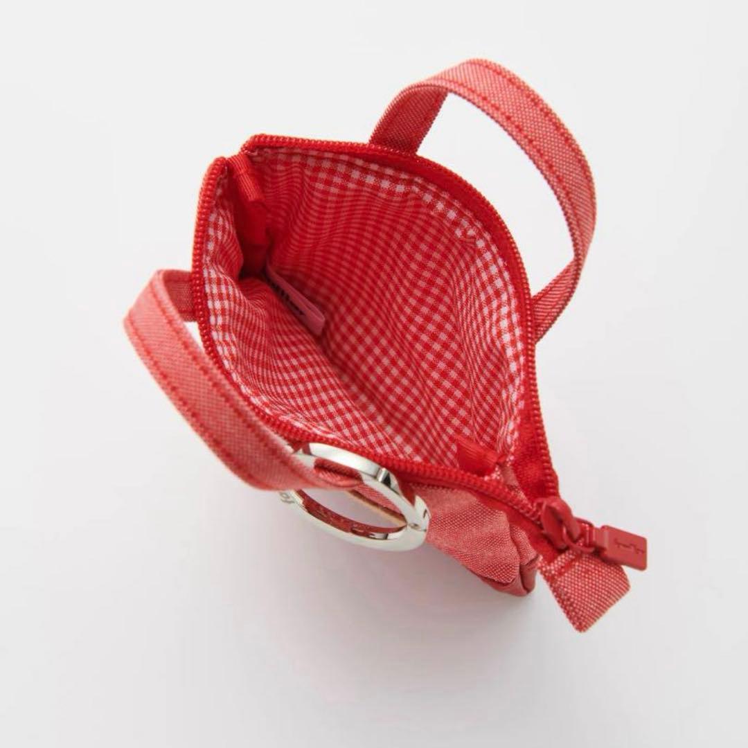 新品未開封】ファミリア ミニデニムバッグ 赤 familiar チャーム