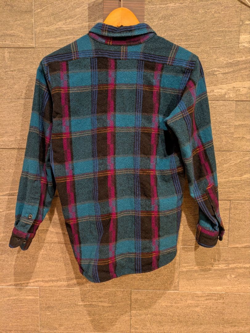 70s Pendleton チェック柄ネルシャツ - メルカリ