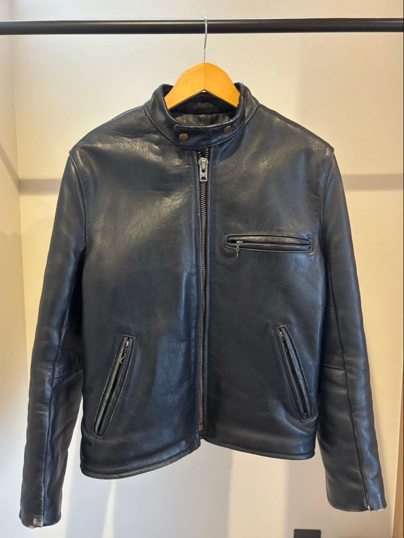 希少！vanson バンソン シングルライダース レザージャケット 黒 40 VANSON（バンソン） VANSON ENF シングル ライダース ブラック