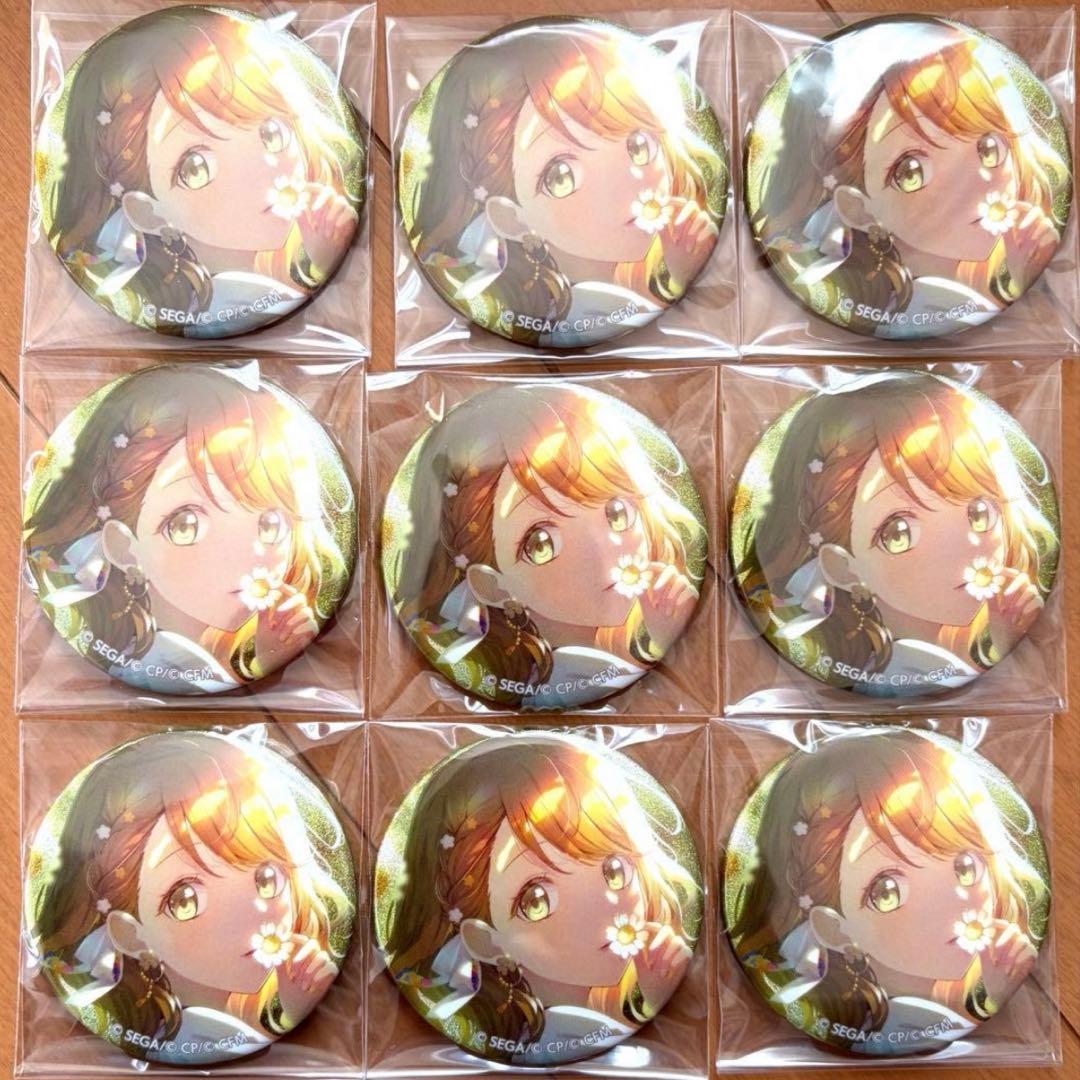 プロジェクトセカイ プロセカ グリ缶 グリッター缶バッジ 8b 花里