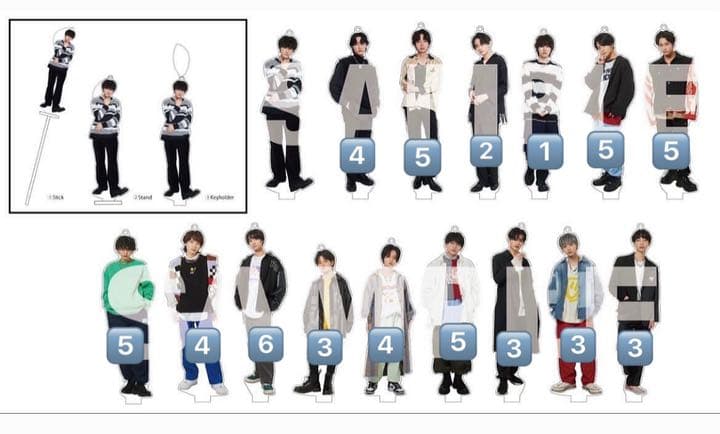 NxT treasure アクスタ チェキ風キーホルダー