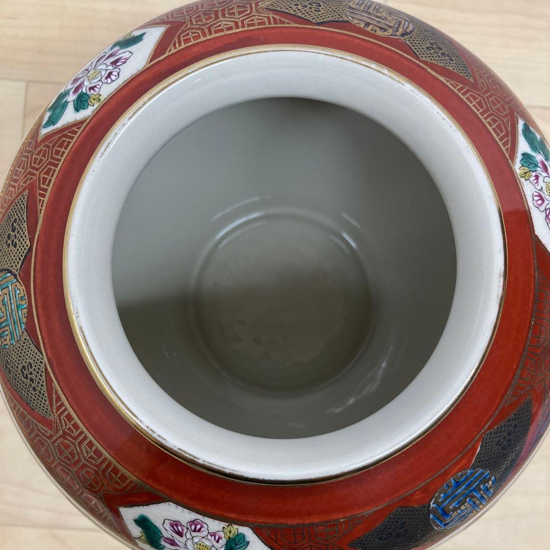 九谷焼 壺 九谷焼/泰幸 手描き壺 花瓶 鉢 - メルカリ