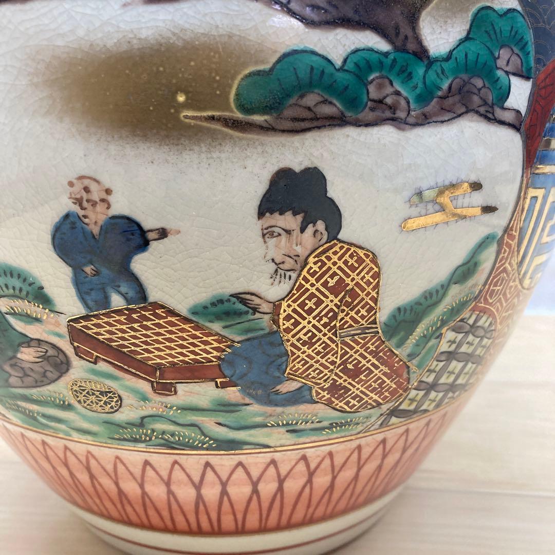 九谷焼 壺 九谷焼/泰幸 手描き壺 花瓶 鉢 - メルカリ