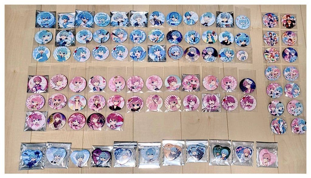 すとぷりグッズ ころんくん さとみくん 缶バッジ