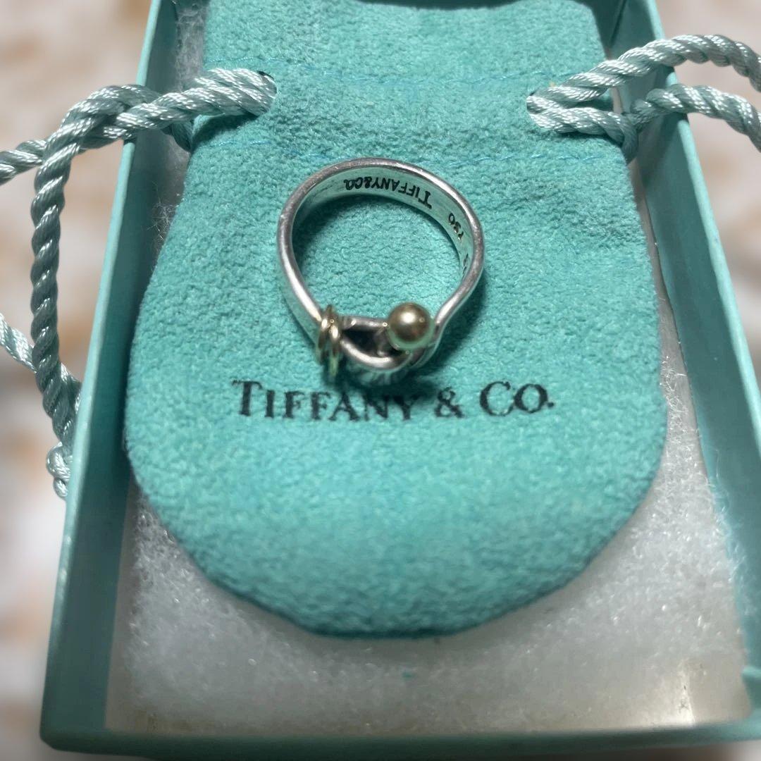 TIFFANY リング 指輪 フック＆アイ ラブノット 925 750 - メルカリ