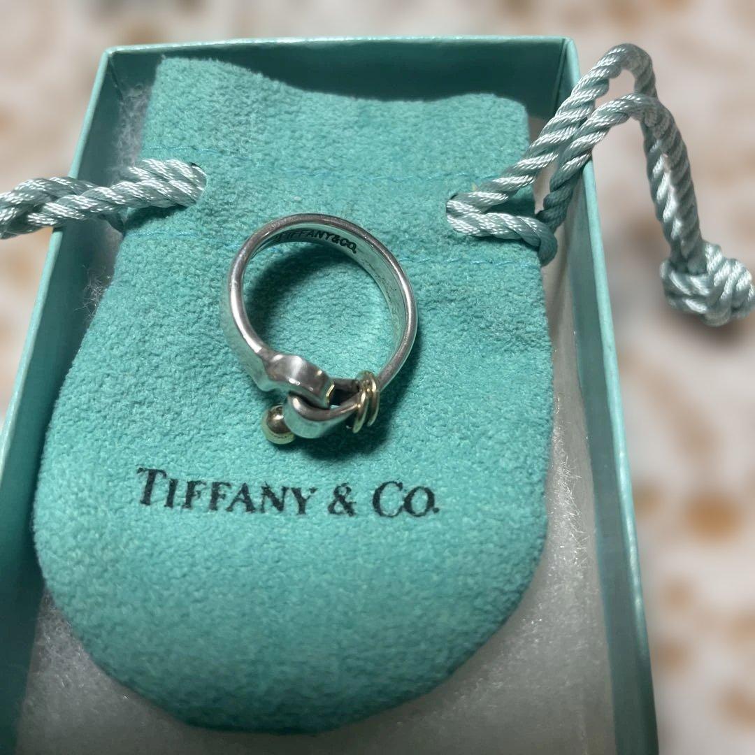 TIFFANY リング 指輪 フック＆アイ ラブノット 925 750 - メルカリ