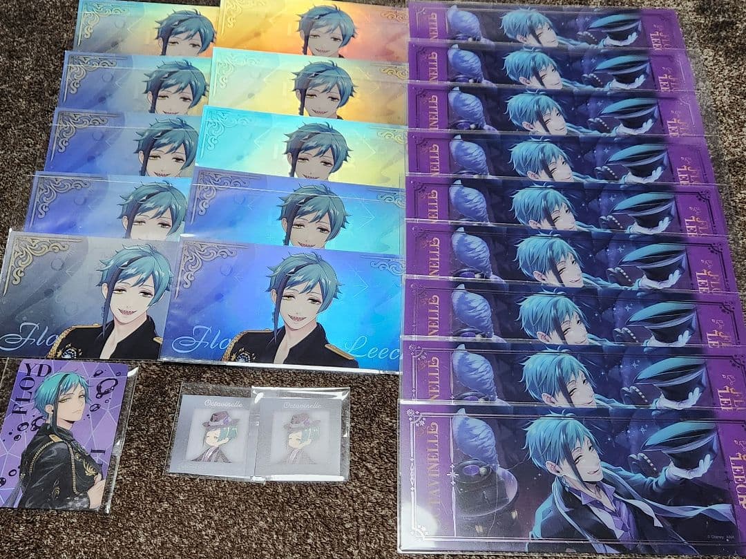 ツイステブレイジングジュエル、寮服、クリアカードフロイドまとめ Disney Twisted-Wonderland 3D Magical Live -Blazing Jewel-」 ミラー