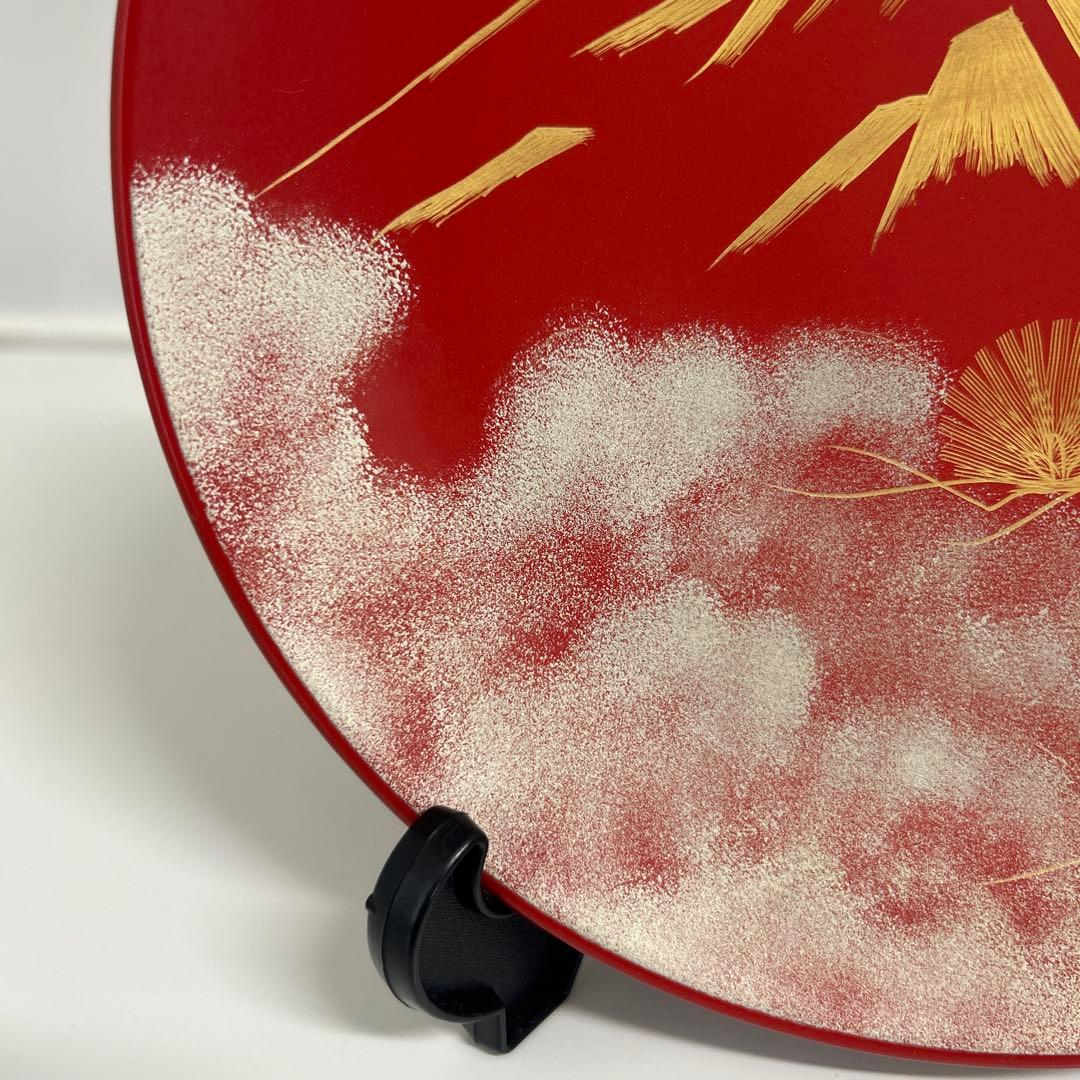 宮内庁御用達 漆器 山田平安堂】 飾皿 富士に松 - メルカリ