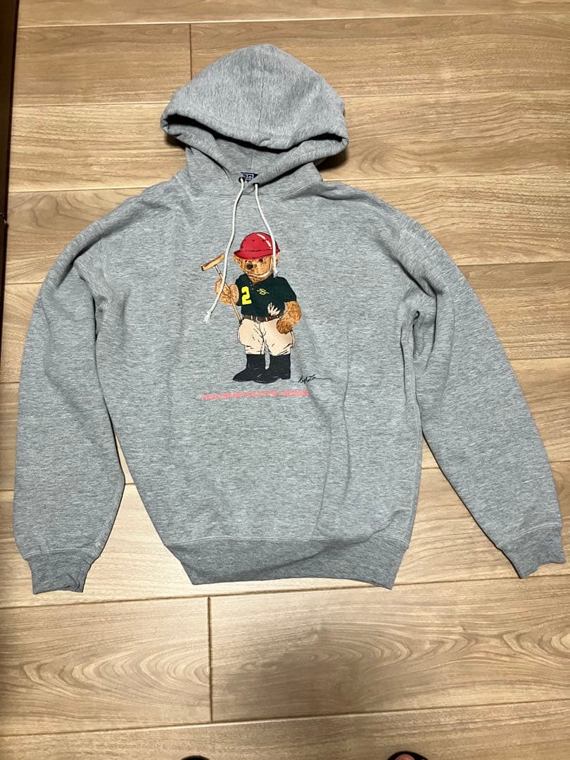 90s ポロラルフローレン ポロベア スウェット パーカー M グレー POLO RALPH LAUREN（ポロ・ラルフローレン） ポロ ラルフローレン