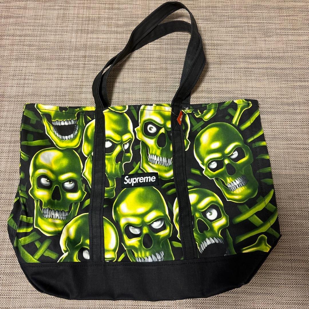 バッグ Supreme Skull Pile Denim Tote 18SS Bag