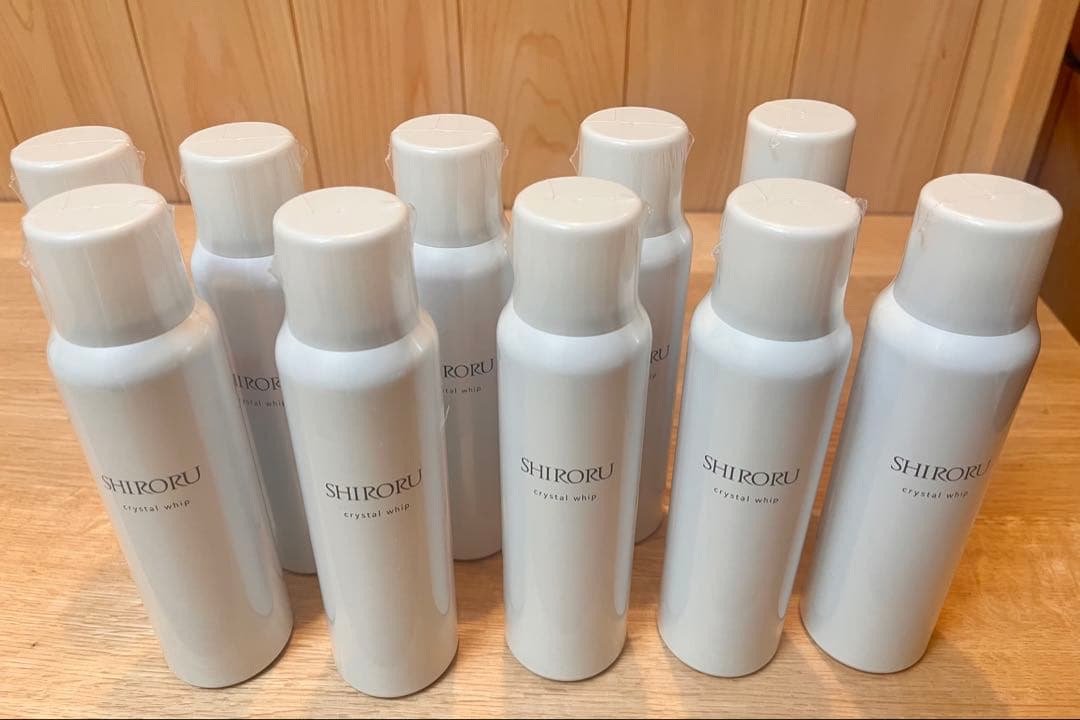 SHIRORU　炭酸濃密泡洗顔クリスタルホイップ　洗顔料　10本
