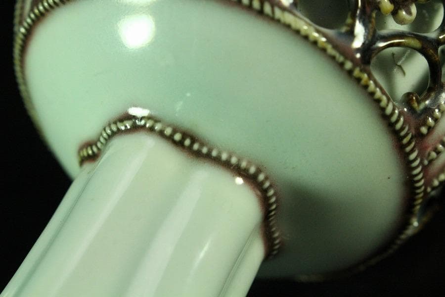 中国美術 貼枝花 高碗(K-A728) - メルカリ