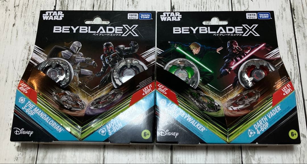 ベイブレードx スターウォーズコラボ　ダブルスターター　ディズニー　2点セット ベイブレードx スターウォーズコラボ ダブルスターター ディズニー 2点