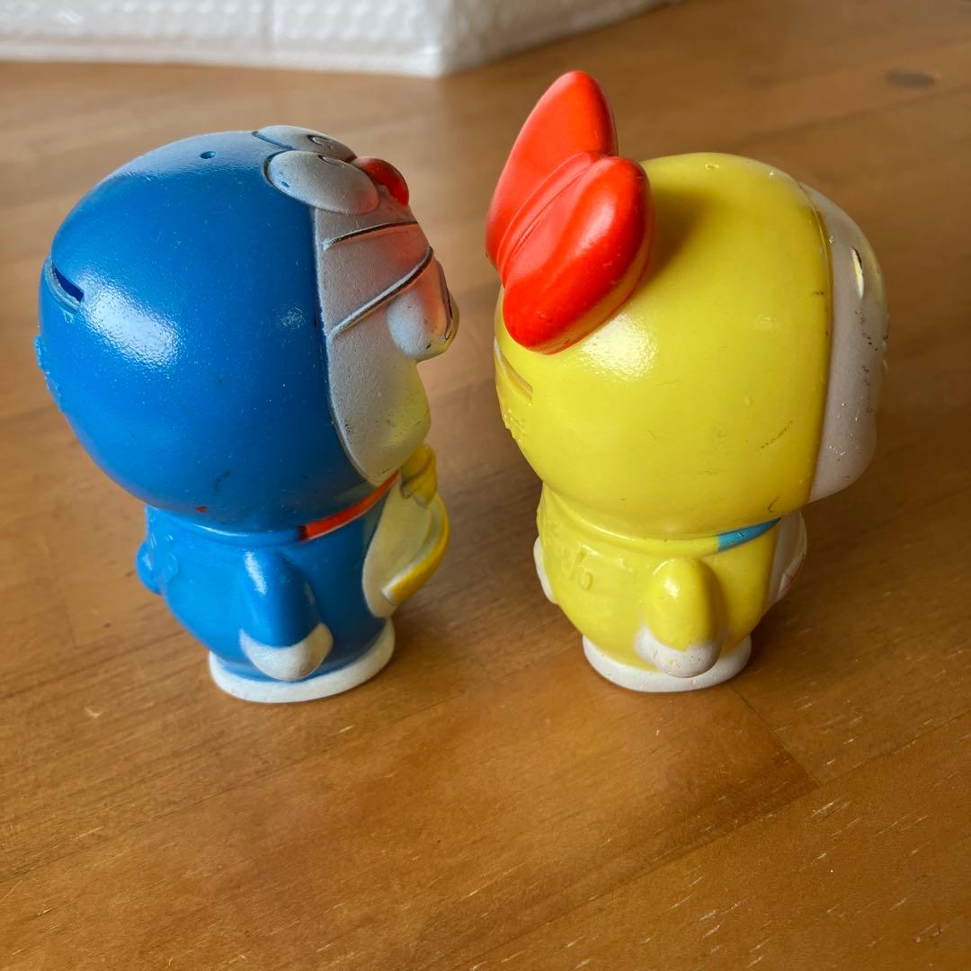 LUKEVI-協和銀行 ドラえもん ドラミちゃん 貯金箱 人形 昭和レトロ