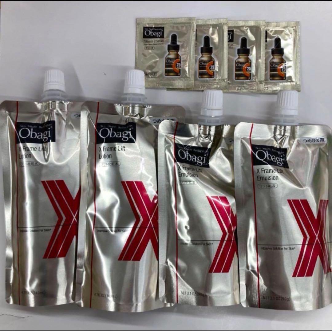 オバジX フレームリフトローション・エマルジョン レフィル 各２