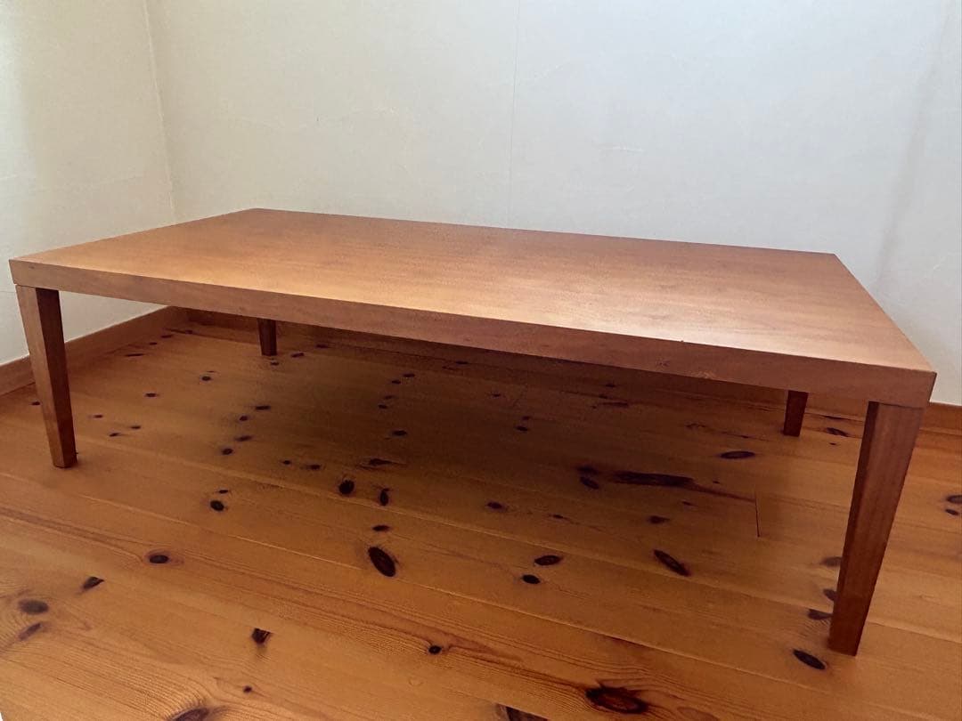 木製ローテーブル　ナチュラルウッド