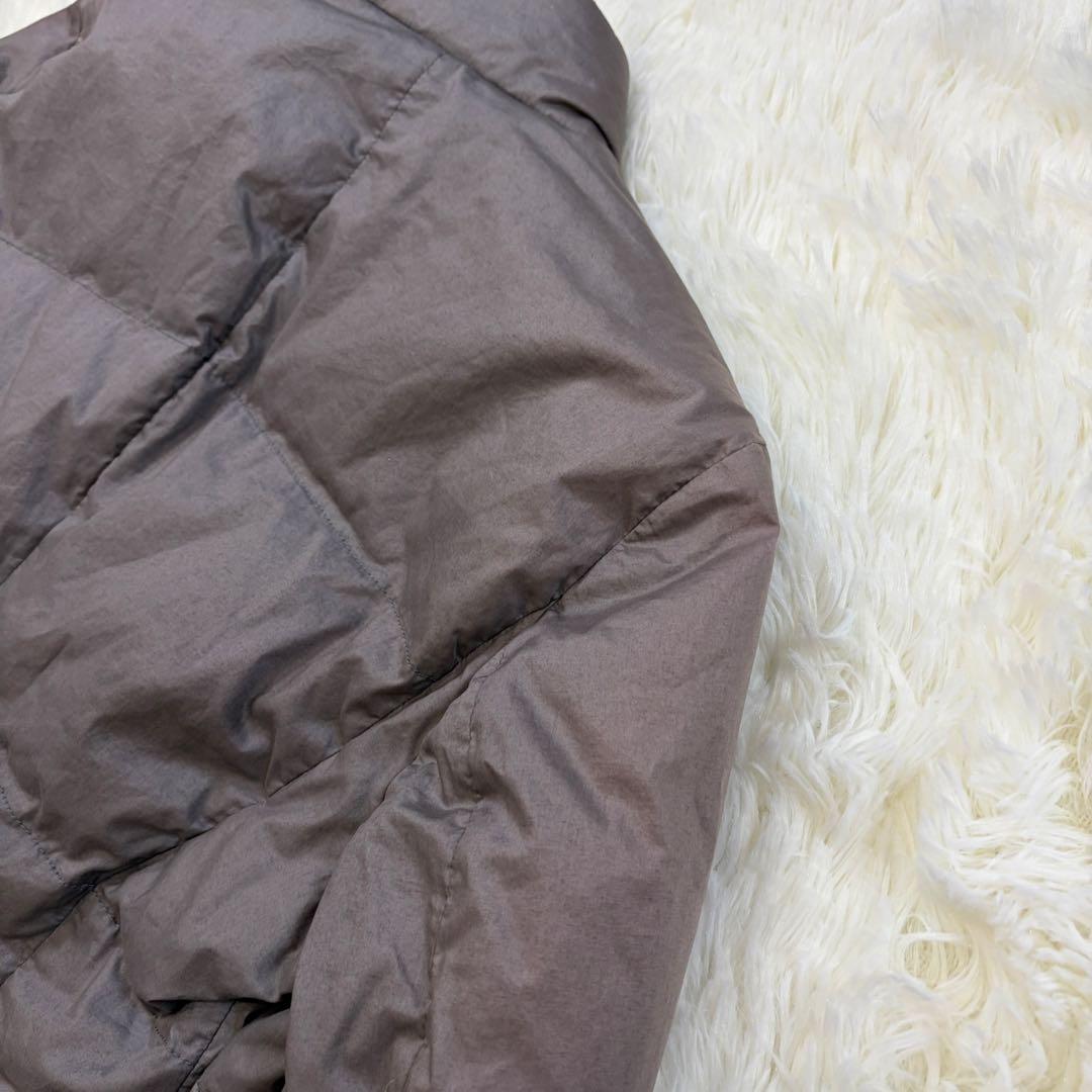 ブルネロクチネリ ショールカラー ライトダウンジャケット リブニット