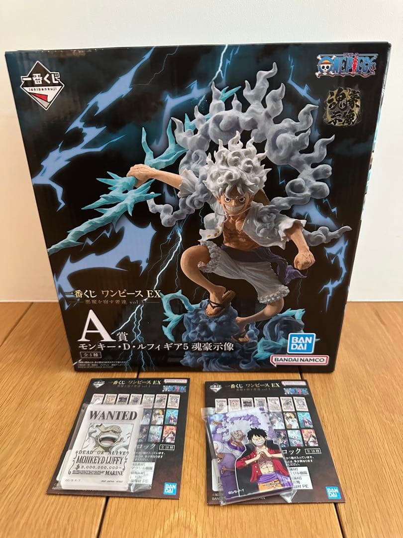 【オマケ付き】一番くじ　ワンピース　A賞　モンキー・D・ルフィ　ギア5 魂豪示像