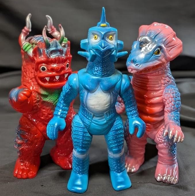 ウインダム＆ミクラス＆アギラ（ブルマァク復刻）ソフビフィギュア３体セット ウルトラセブン カプセル怪獣3体セット ウインダム・ミクラス・アギラ