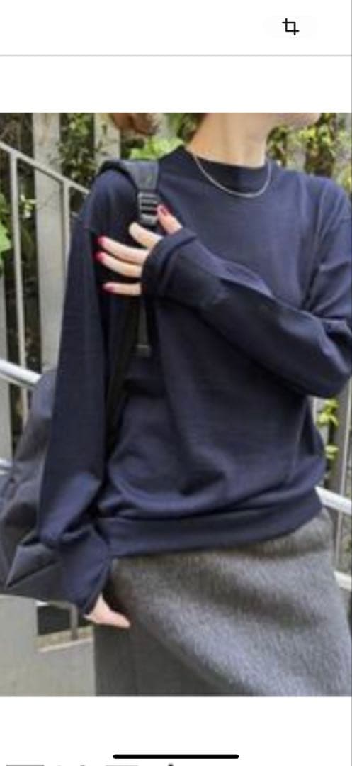 スピック&スパン　18Gクルーネックプルオーバー　新品未使用タグ付き