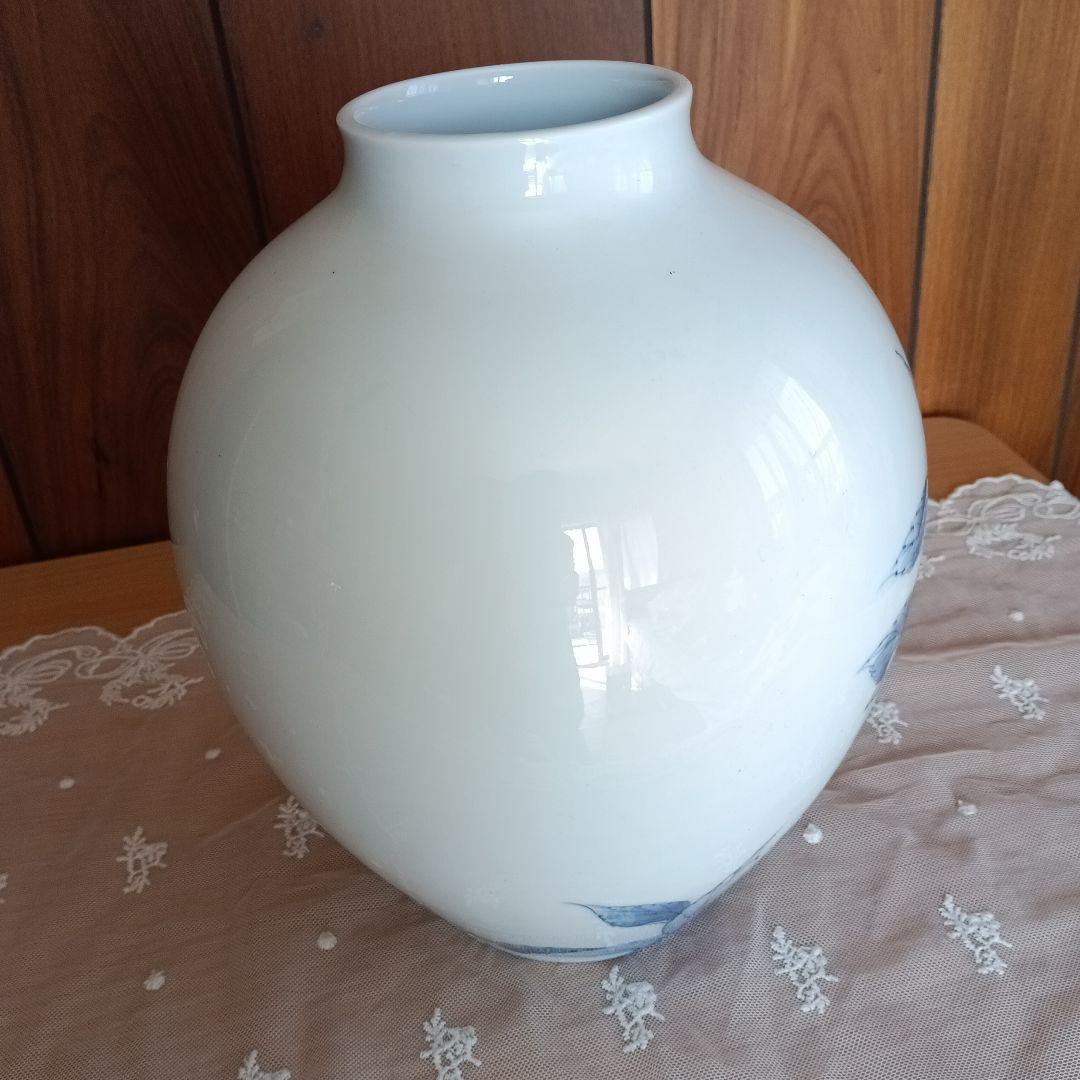 有田肥前焼 文右衛門作 染錦あじさい花瓶 - メルカリ