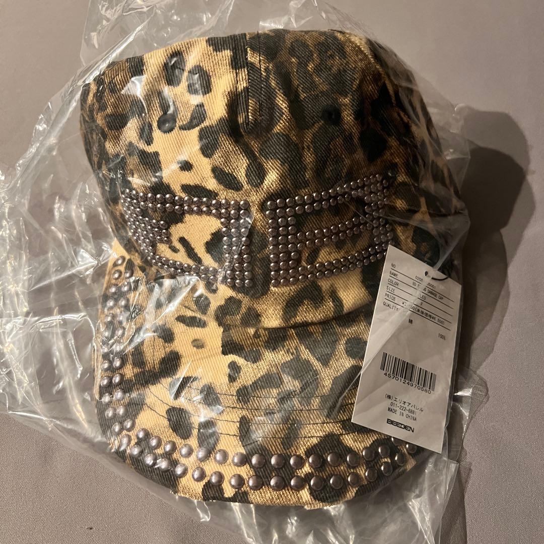 beeden bd studs damage cap キャップ レオパード 新作