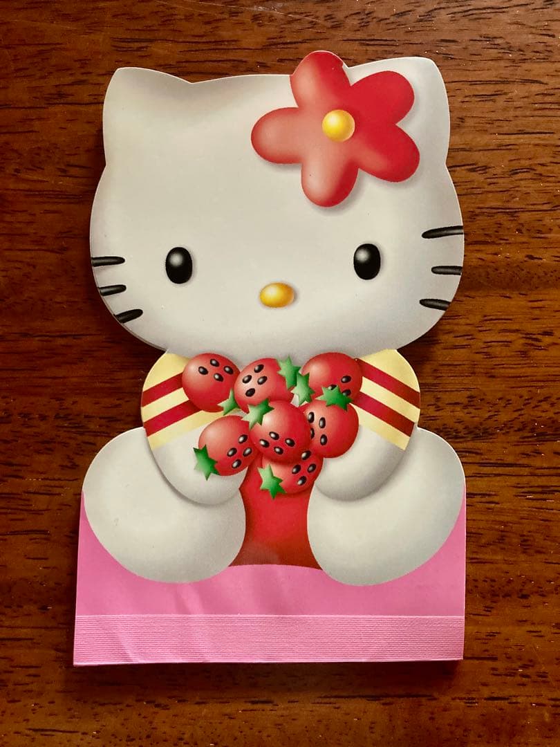 希少1998年】 ハローキティ ダイカットメモ 平成レトロ サンリオ