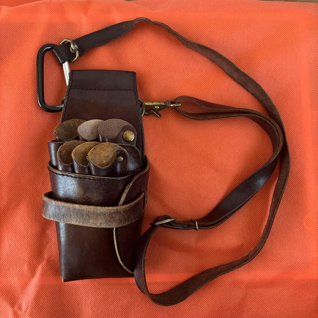 sacra サクラ SA-22 ダークブラウン シザーケース - メルカリ