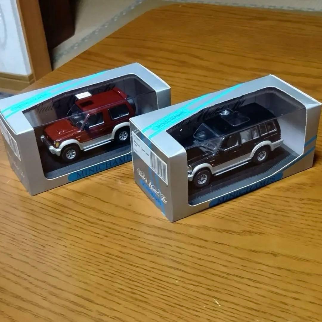 【2台セット】ミニチャンプス　三菱　パジェロ　1/43