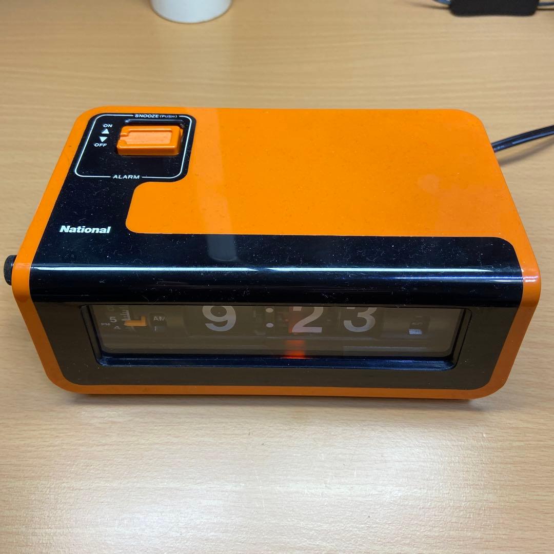 National（パナソニック）パタパタ目覚まし時計 - メルカリ