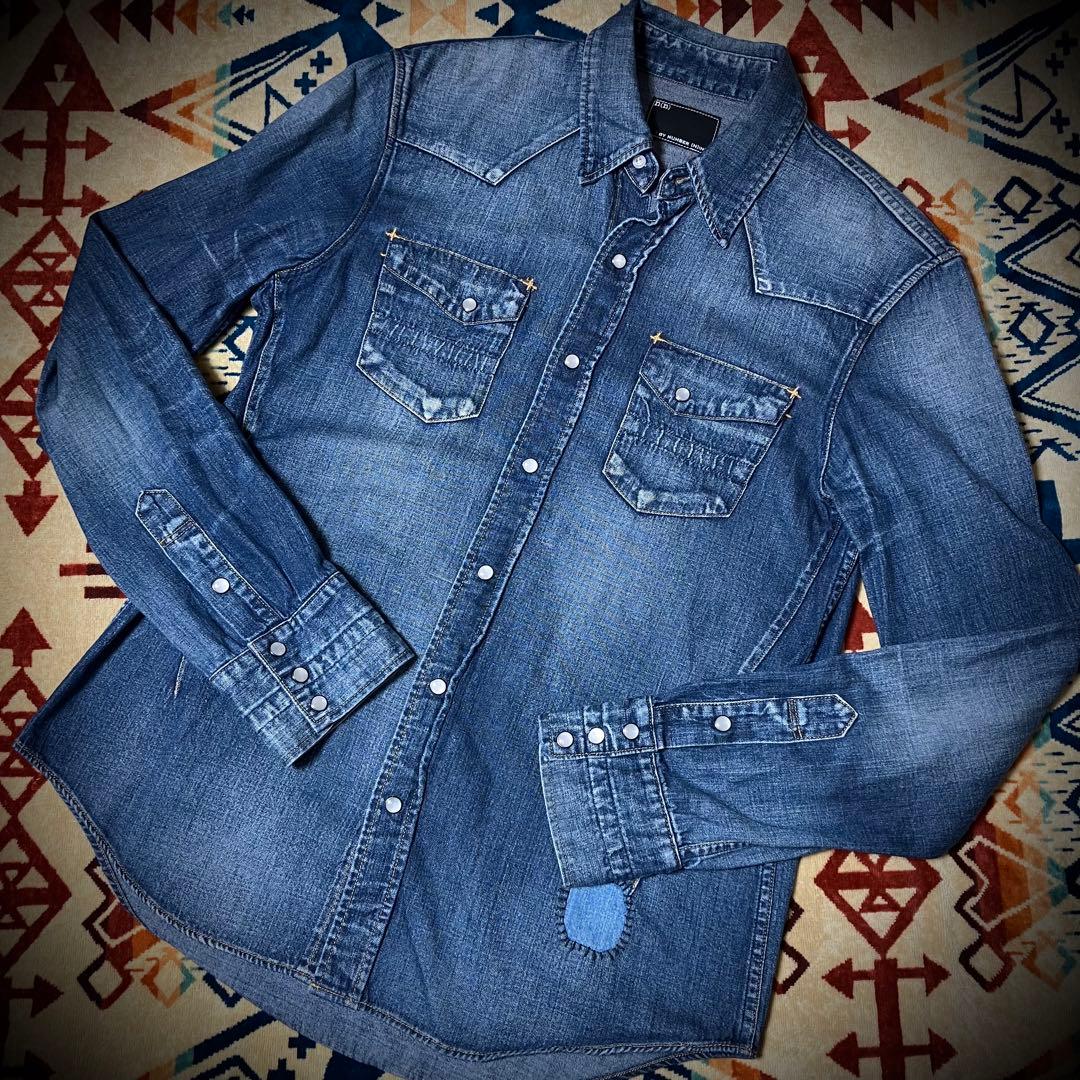 【美品4】NUMBER(N)INE デニムウエスタンシャツ NANO universe（ナノユニバース）の「n(n) by NUMBER (N)INE(エヌエヌ