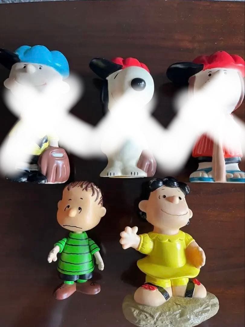 80s ビンテージ スヌーピー SNOOPY フィギュア ソフビ 貯金箱 セット SNOOPY（スヌーピー） ソフビバンク 貯金箱 ピーナッツ ジョークール