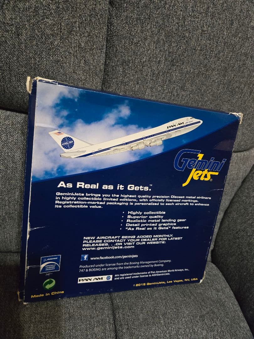 パンナム B747-100 Gemini Jets 1/400 ダイキャスト - メルカリ