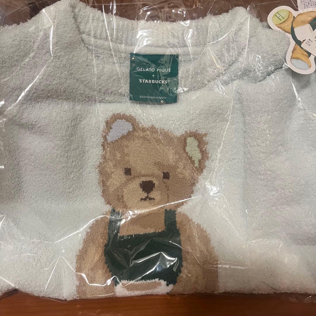 【早い者勝ち】　スターバックス　ジェラピケ　パウダーベアジャガードプルオーバー