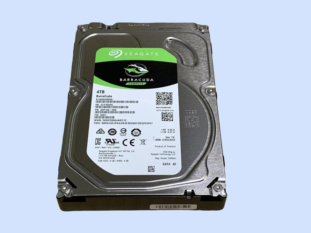 外付けハードディスク・ドライブ M9736 Seagate Barracuda ST4000DM005 4TB
